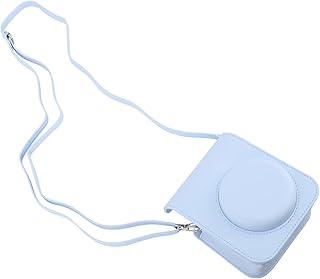 Capa Protetora para Câmera Pomya, Capa Transparente para Câmera de Filme Instantâneo, para Câmera de Filme Instantâneo Fujifilm Instax Mini 12, para Armazenar Fotos e Alça de (hortênsia azul)
