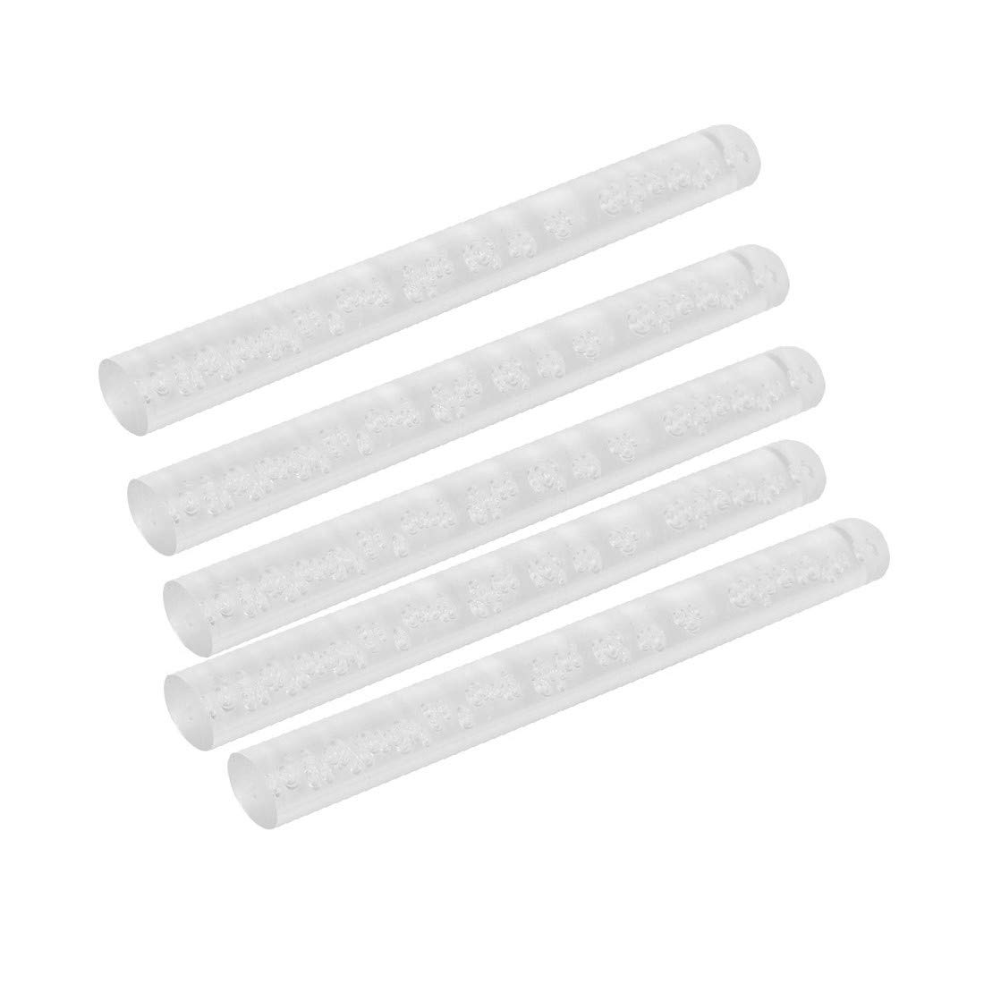 New Lon0167 Barra de Destacados acrílico sólida de eficacia confiable la barra redonda PMMA Barra transparente 25 mm de diámetro 10 pulgadas de largo 5pcs(id:f83 7f 0c dc9)