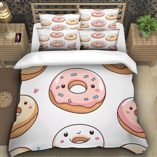Housse de couette 3D hypoallergique et résistante en microfibres pour lit double - 5