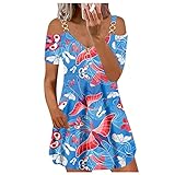 Women Dress 3X Pink Dress for Women Casual Plus Size Dress White Summer Dress for Women Koopor Plus Black Causal Dress Womens Long Dress Summer Nye Dress for Women Plus Size Puff Sleeve Dress Blue