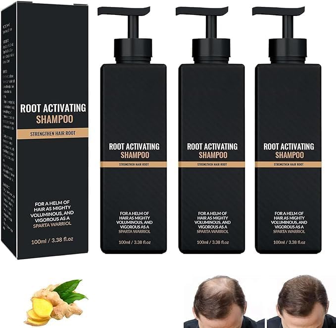 1/2/3 Bottle Spartan Shampoo Spartan Root Activator Shampoo, Hair Thickening Shampoo, Improves