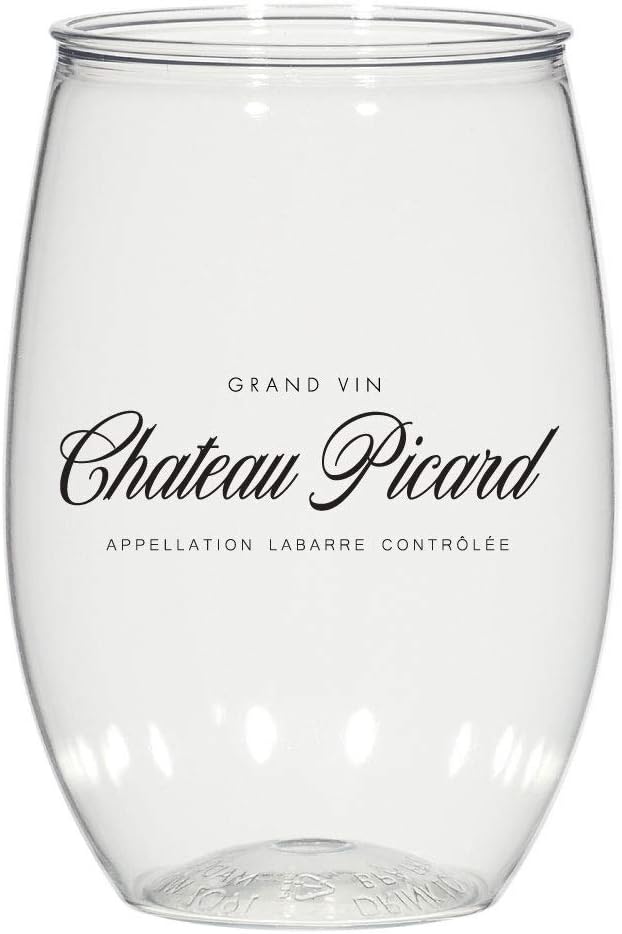 Star TrekPicard Chateau Picard Acrylic Wine Glass Set of 2
