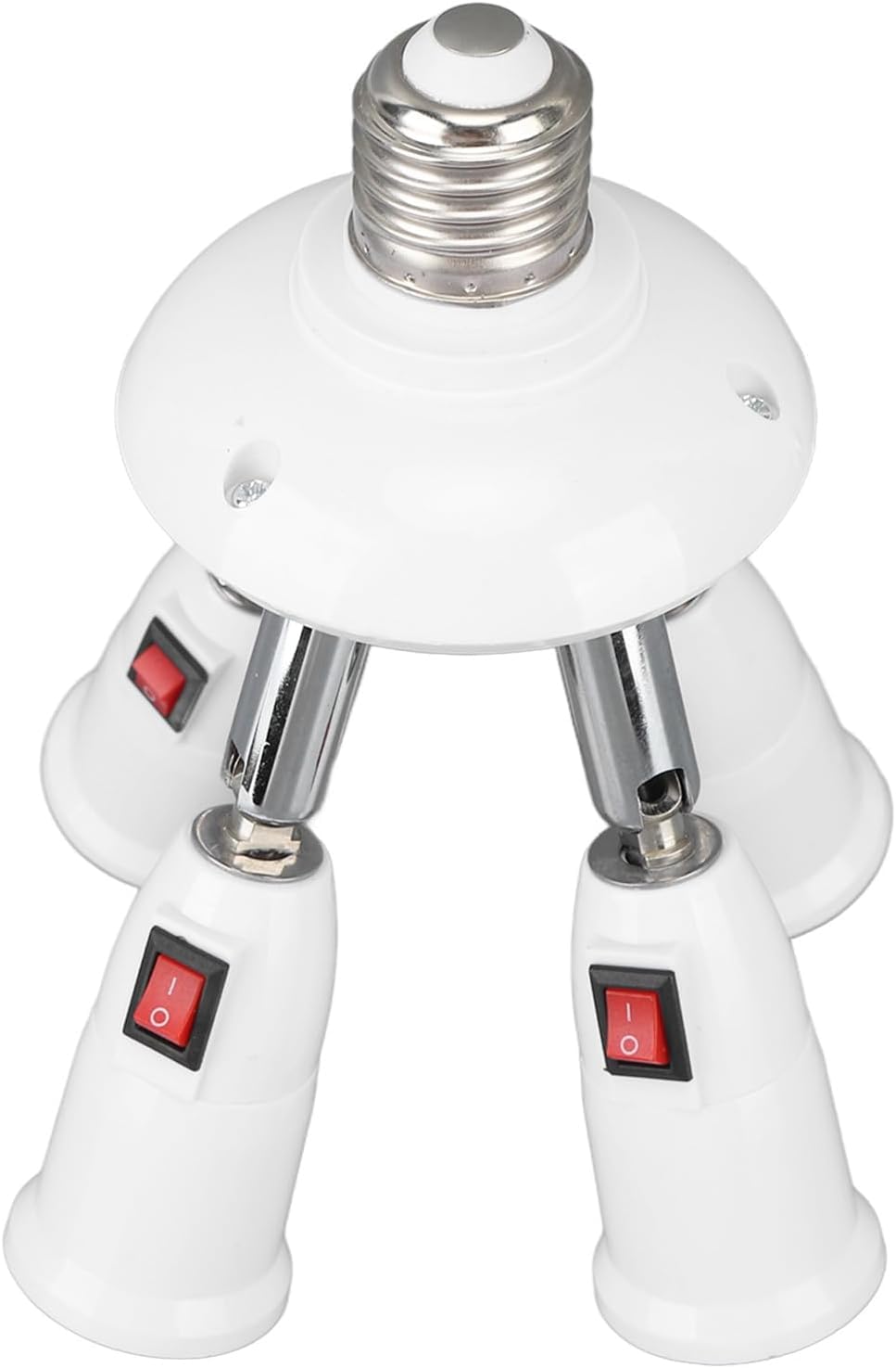 4イン1ライトソケットスプリッターアダプター、E26 E27標準ベースLED電球コンバーター、360度調整可能180度曲げ、4方向電 Amazon.co.jp: ライトスプリッターソケット 4 in 1 電球スプリッター E26 E27 耐熱 360 度回転 180  度曲げライトスプリッター スイッチ付き 85‑265V : おもちゃ