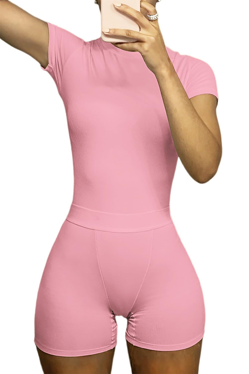 YETOWA Large Attivo, Maglia e Pantaloncini: Rosa, L Donna