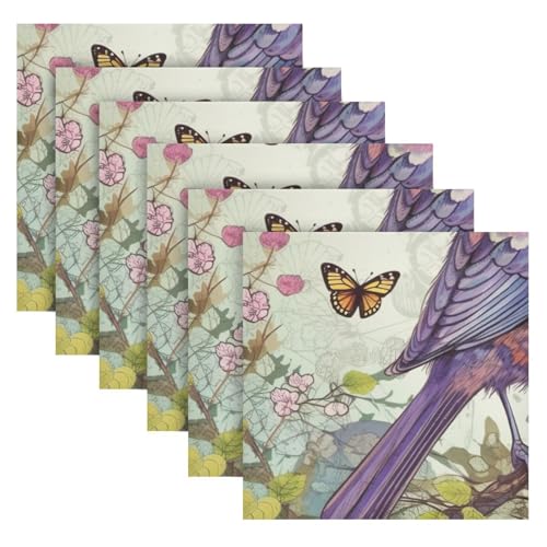 Set de 6 Servilletas de Tela Cuadradas Satinadas miniatura 6