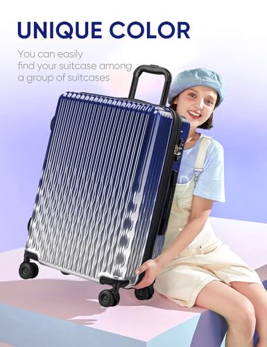 Image of Carry On Luggage 22x14x9 Airline Approved, Suitcases with Wheels
