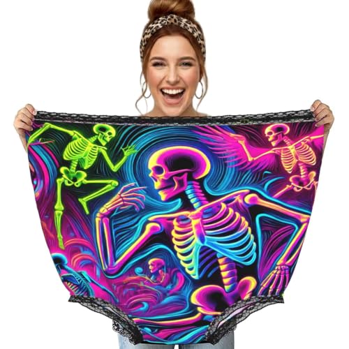 Squelettes de course à pied pour cadeau gag avec cette culotte géante noire originale