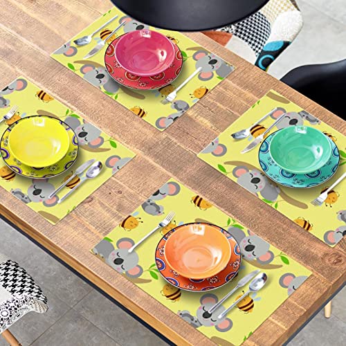 Set de table koala anti-tache et facile à nettoyer pour table propre - 8