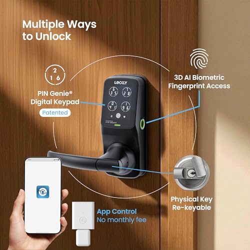 Lockly Secure Pro Wi-Fi Smart Lock with Handle by Lockly - Used condition - Image 2