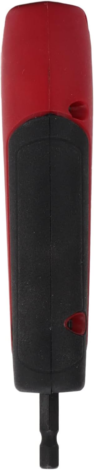 Right Angle Drill Adapter Hex Shank Corner Attachment with 10pc Screwdriver Bits Ergonomic ABS Handle for Electric Tools Tight Space Repairs DIY Projects (Red)