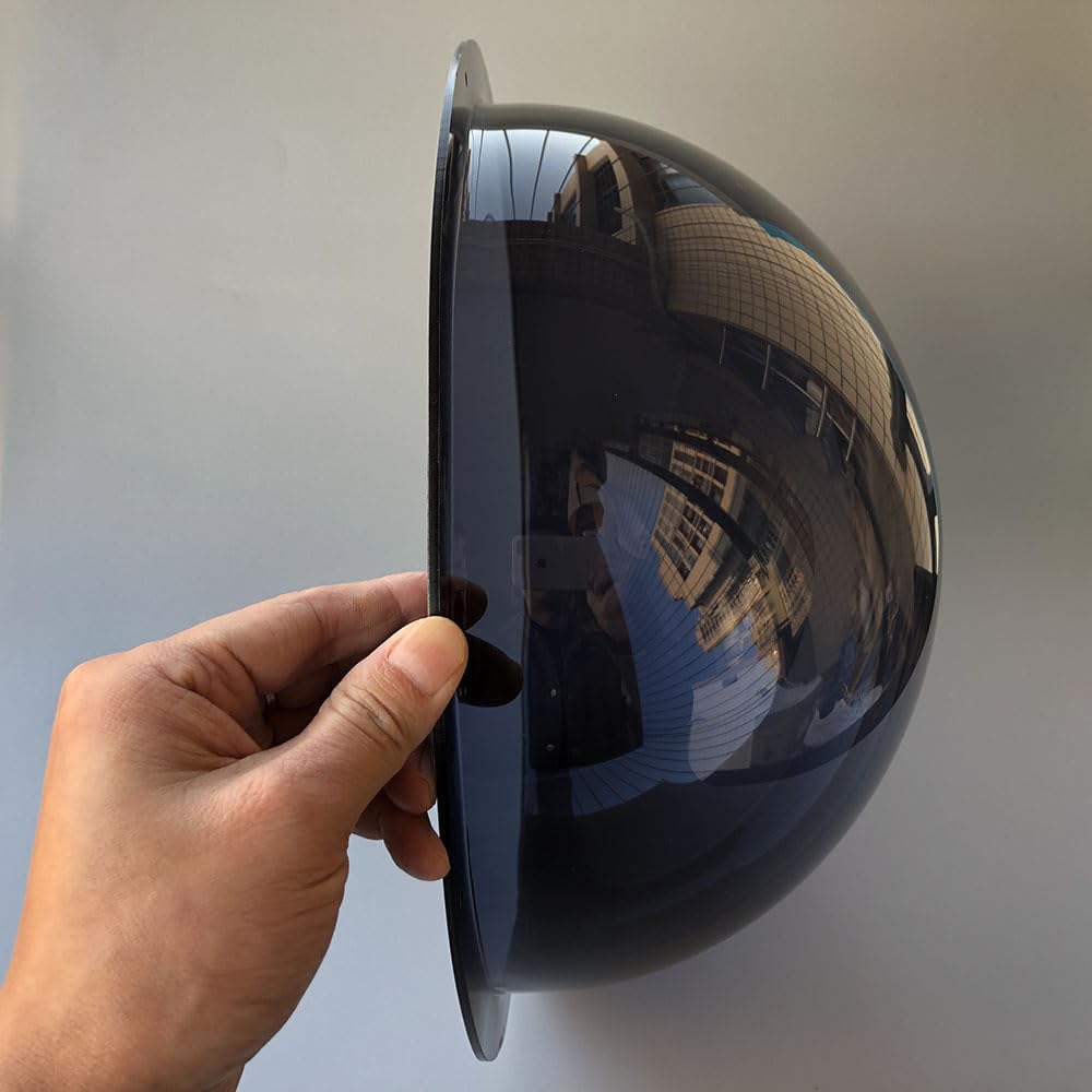 11.65'' (296mm) Smoked Acrylic Dome Cover for Security Cameras, Large Size, Durable & Weatherproof, with Pre-Drilled Mounting Holes – Ideal for Surveillance, Display, Lighting, and DIY Projects