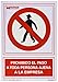Wolfpack Linea Profesional 15050530 Cartel Prohibido el Paso Persona Ajena Empresa 30x21