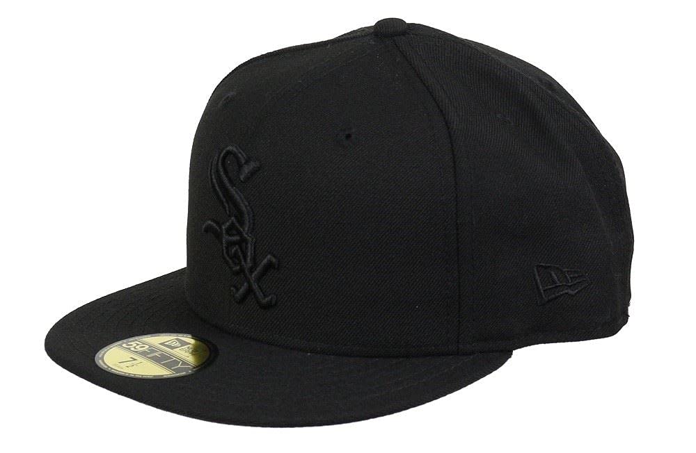 New Era Chicago White Sox MLB Black on Black 59Fifty Cap - 7-56cm (M) — image 1