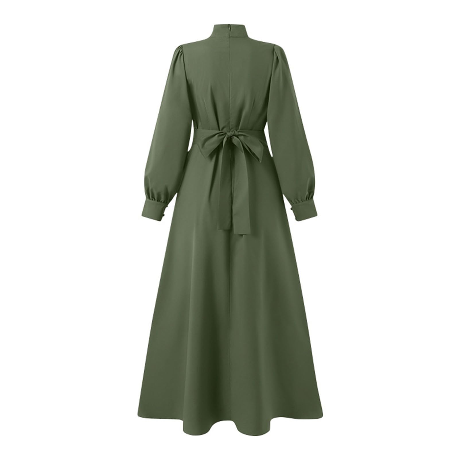 Abito lungo musulmano, Abaya Donna Elegante Bianco, Lungo Musulmano Abbigliamento Preghiera Manica Lunga Abito Islamico Jilbab Turchia Arabo Caftano Ramadan Moschea