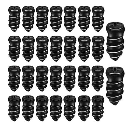 Image of (30 Pc's) Tire Repair Rubber Nail Car Tire Repair Nails Tire Repair Rubber Screws Fast Tire Repair Tool for Car Motorcycle Tire Puncture Repair, Black