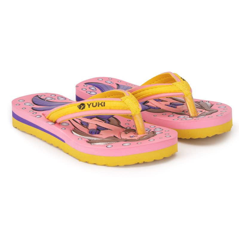 Image of YUKI Unisex - Child, Kids Flip-Flop |Soft, Comfortable, Indoor & Outdoor Cartoon Slipper & Chappal
