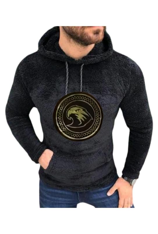 chughz Full Sleeve Eagle Hooded Hoodie Sweatshirt for Men || Fleece Hoodie for Men-picture-29