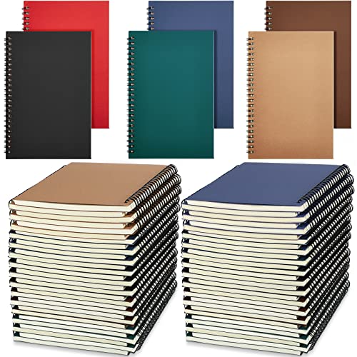 Cahiers à spirales A5 lignés avec couverture rigide protectrice - 2