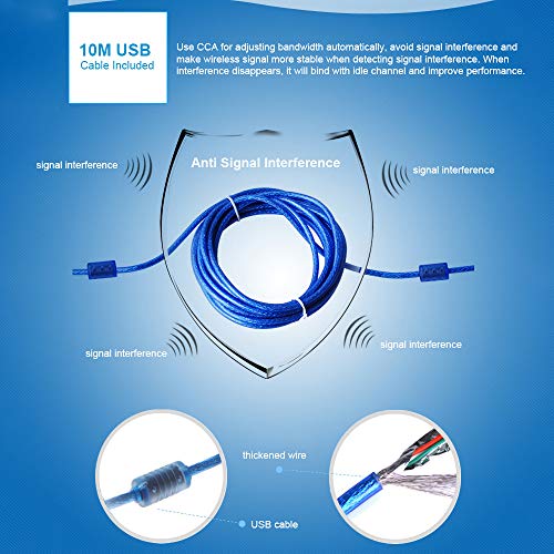 Andoer Amplificador repetidor WIFI Extender de sinal Amplificador de sinal de longo alcance 150Mbps