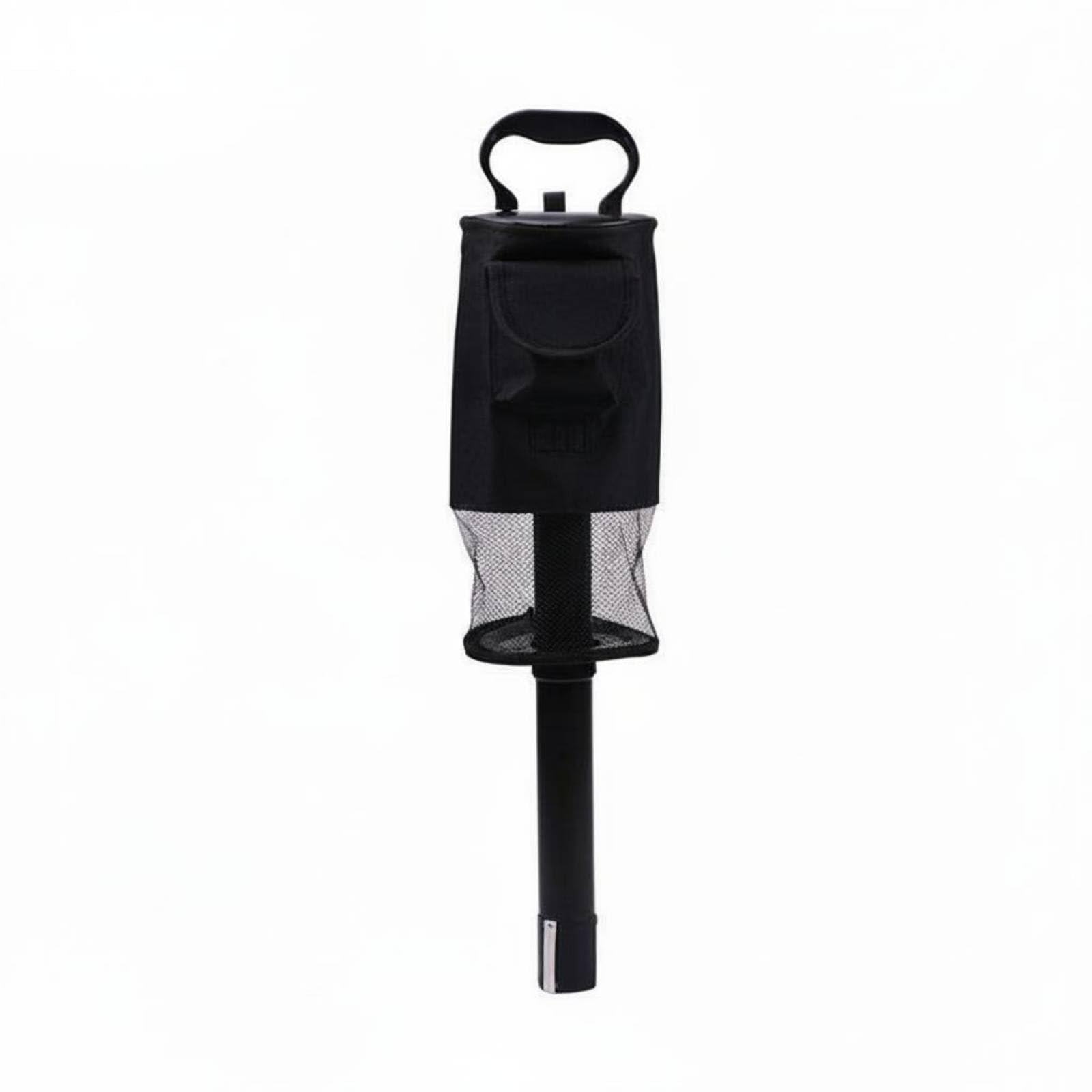 LOVIVER Recolector Pelotas Golf con Tubo smontable y Bolsa Nylon con Cremallera para Recoger Bolas sin Agacharse Acuado para Putting Campo