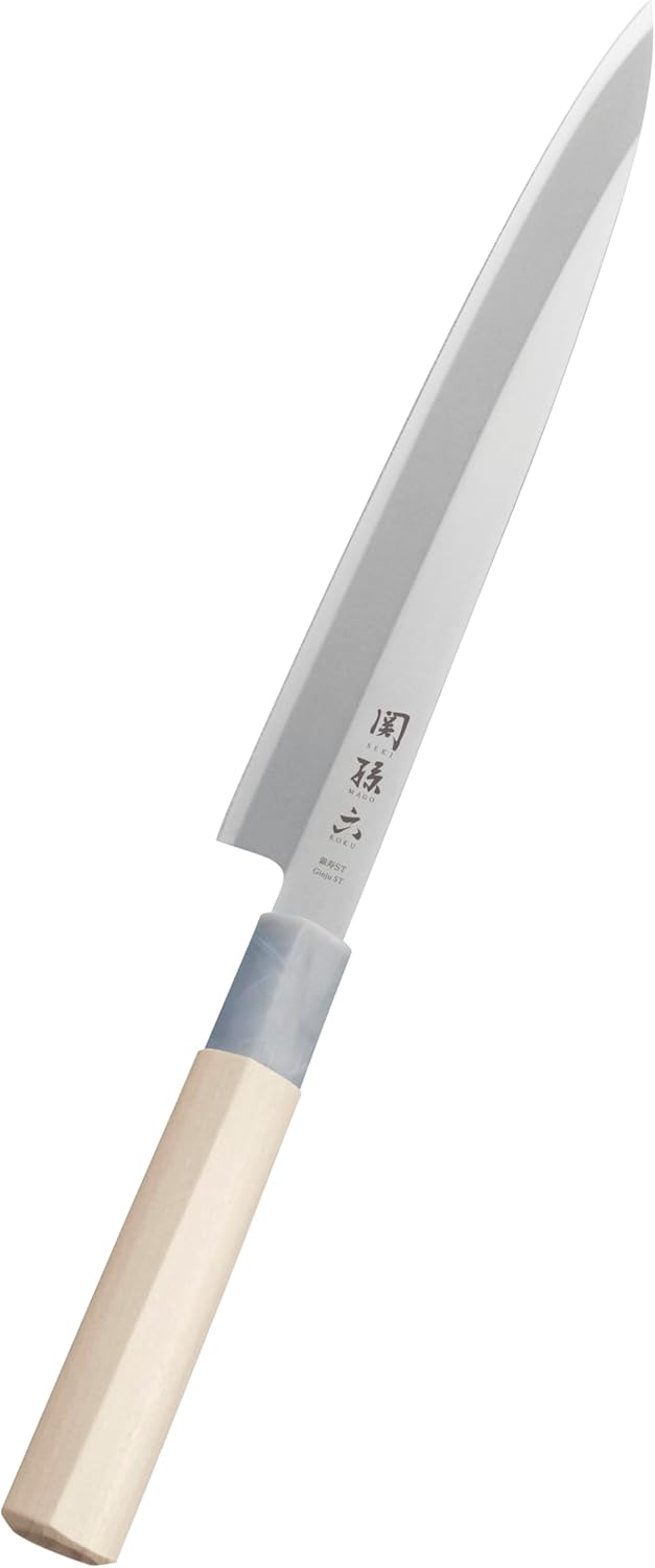 Kai KAI AK5067 Sashimi Knife, Seki Magoroku Ginju, Stainless Steel, Left Hand, 8.3 inches (210 mm), Made in Japan, Easy to Clean
