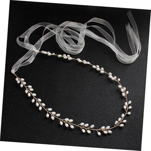 FRCOLOR 2Pcs Pearl Belt for Dress Elegant Wedding Accessories for Women Imitation Pearl Waist Belts for Bridal and Special Occasions3