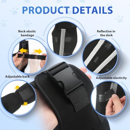 Image of Double Dog Knee Brace for Torn Acl Hind Leg(Extra Small), Double Dog Leg Braces for Back Leg for Support, Acl Brace for Dogs, Built-In Hard Metal Spring Support,Adjustable Strap,Night Reflective Strip