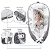 Baby Lounger Cover for Co Sleeping Baby Portable Lounger Nest Infant Bassinet Reversible 100% Cotton Newborn Lounger Cover for Bedroom/Travel