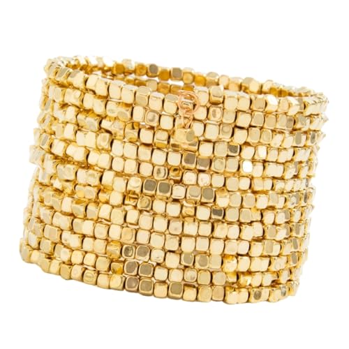 Contemporary Square Link Wrist Jewelry Shining Surfaces Comfort Fit Day Night Wear