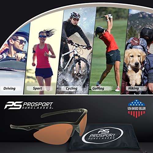 Image of proSPORT Blue Light Reducing High Definition HD Lens Sunglass TR90 Sport Frame Men Women
