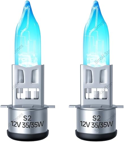 2 bombillas de xenón S2 de 12 V 3535 W de 49 cc, 50 cc, 110 cc, 125 cc, 150 cc, 250 cc, GY6, ADV, ATV, ciclomotor, faros delanteros de haz alto y