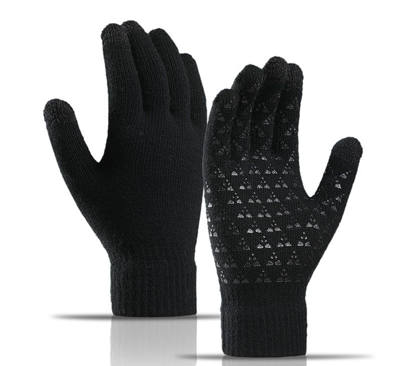 Winter Warm Touchscreen Gloves for Men & Women Anti-Slip Thermal Knitted Gloves for Cold Weather-image-40