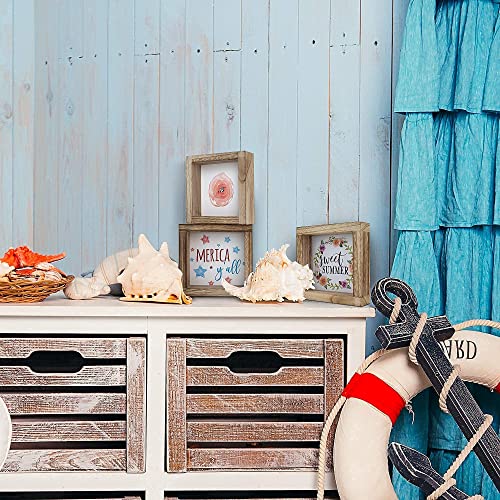 Tiered Tray Signs for Spring and Summer Home Decor - 3 Frames w/Interchangeable Sayings for Seasonal Tiered Stand… - Image 8