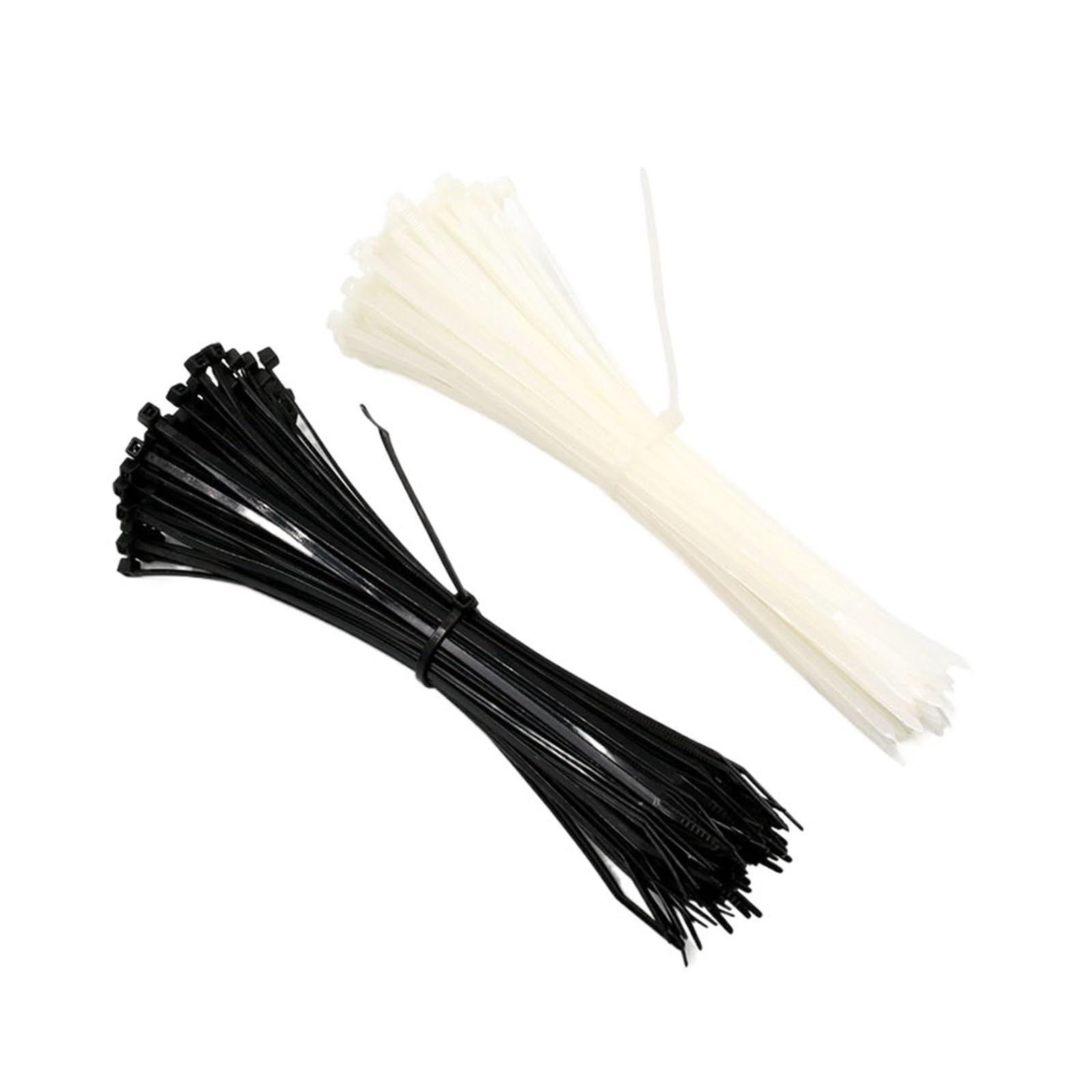 Sepkus 100PCS 3 X 60/80/100/120/150/200 mm Blanco Negro Leche Cable Bridas con Cremallera Bridas de Nailon autoblocantes (Color: Blanco, Tamaño: 3 x 200 mm) (Blanco 3 x 150 mm)