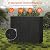HOOBRO 4FT Firewood Rack with Cover, Adjustable Firewood Log Rack with 2 S-Shaped Hooks, Oxford Fabric Cover, Heavy Duty Log Holder, Fireplace Wood Storage, for Indoor and Outdoor, Black BB04CH02