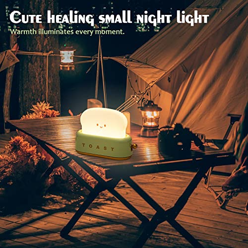 Image of ELEPHANTBOAT Toast Light USB Rechargeable Kids Night Lamp Timer Green