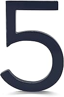 Vista 215 de Montague Metal Products Número de casa moderno de 6 pulgadas, número de casa flotante, fácil de instalar (0, cobre antiguo)