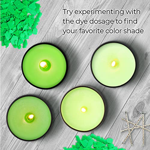Image of Candle Shop - Bright Lime Color 2 oz- Dye Chips for Making Candles - Candle Wax Dye - A Great Choice of Colors