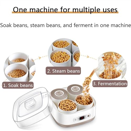 Electric Fermenter | Adjustable Temperature Yogurt Machine, 2L Automatic + High Temperature Resistant Container and Smart Panel Control | Home Bar Dessert Shop Specialty - Image 2