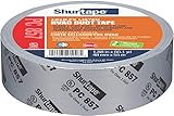 Shurtape PC 857 UL 181B-FX Listed/Printed Cloth Waterproof HVAC Duct Tape, Use to Seal Seam and Join Class 1 Flex Duct, 48mm x 55 Meters, Silver Metal Printed, 1 Roll (101015)