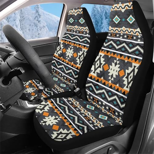 Couverture de siège auto géométrie tribale de qualité supérieure pour SUV