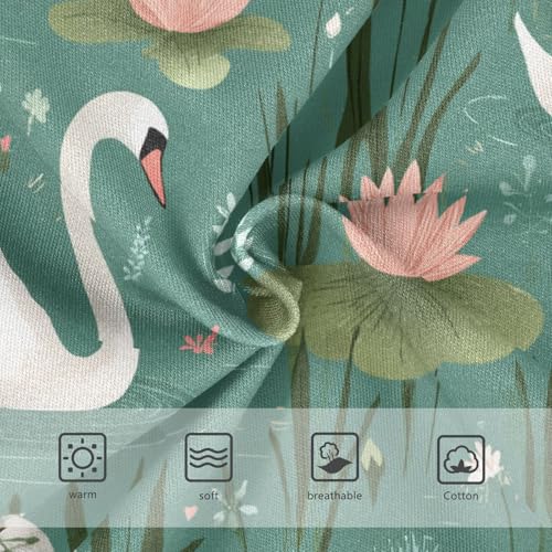 Wusikd Cute Swans Girls' Underwear Cotton Girls Briefs Soft Toddler Underwear 2T3