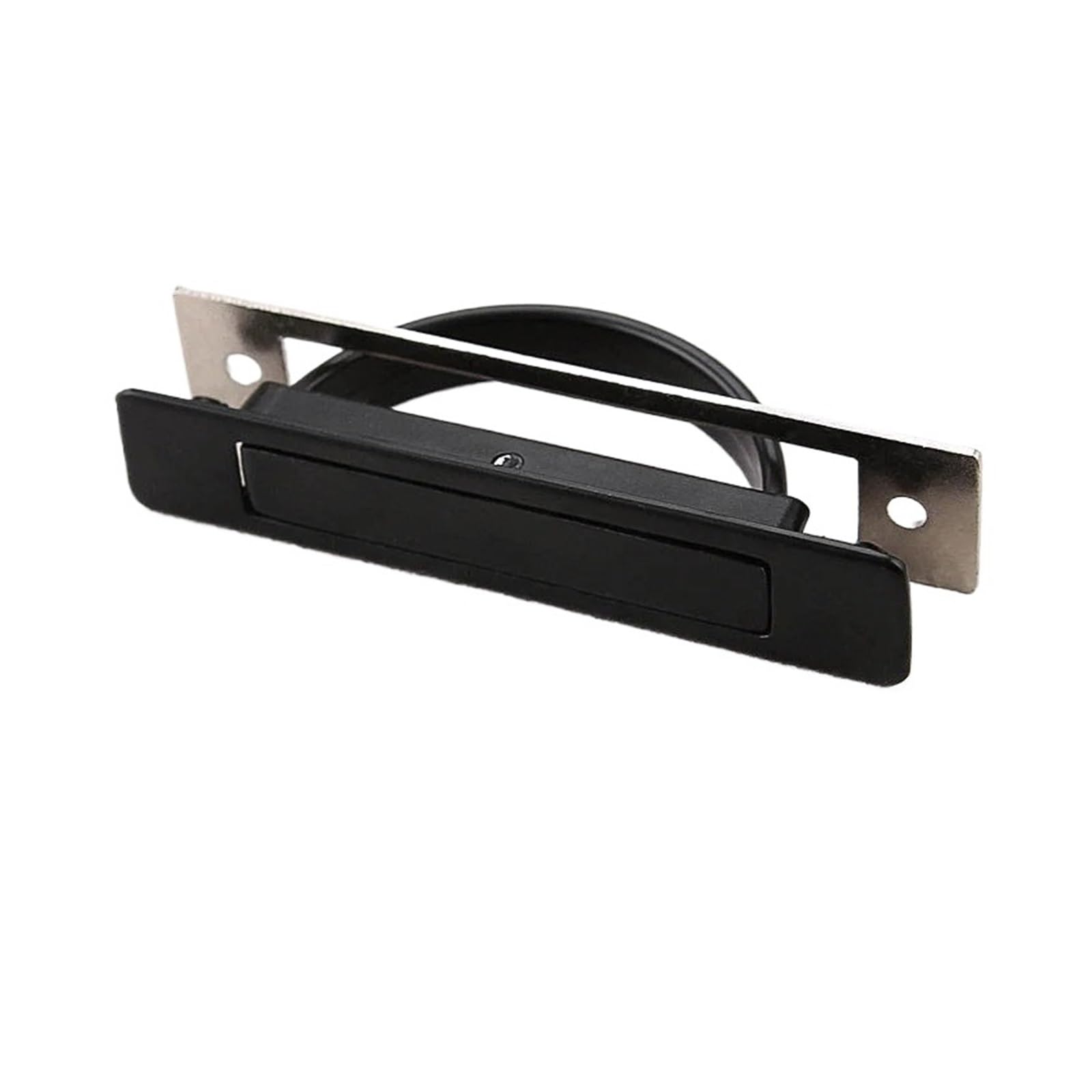Chtkagv Black Recessed Tatami Door Handles Zinc Alloy Embedded Pulls
