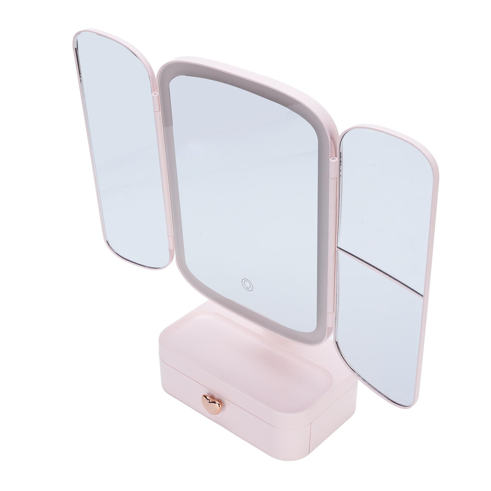 Yinhing Specchio Trucco Pieghevole Illuminato Ingrandimento 5x/7x