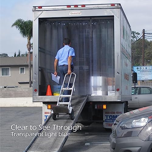 Image of Walk-in Cooler Freezer Plastic Vinyl Strip Door Curtain - Clear PVC Curtain Bulk Roll, Commercial Industrial for Refrigerator Garage Warehouse (164 Ft * 7.87 inch * 0.07 inch Smooth)