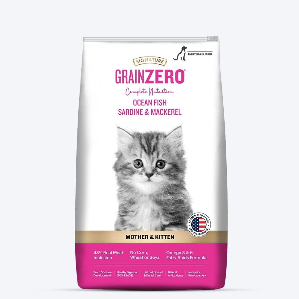 DynamicSales (India) Signature Grain Zero Ocean Fish Sardine & Mackerel Mother & Kitten Dry Food, 3kg (B0CNXYH7LT) Amazon Price History, Amazon Price Tracker