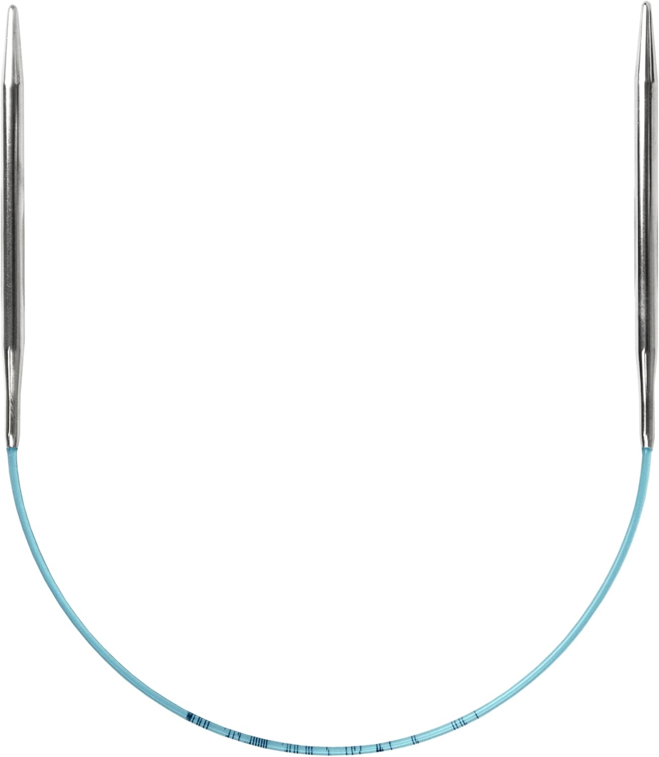 skacel by addi Turbo Circular Knitting Needles, Fixed 12 Inch (30 cm) Plated Brass Tips with Flexible Nylon Cord, 4 mm (US Size 6)