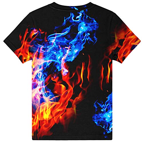 Image of Hgvoetty Boys Girls Graphic T-Shirts Kid 3D Casual Tops Tees for 6-16 Years | Youth Novelty Shirts, Bright Eye-Catching Design, Lightweight and Soft Material, Suit for Daily Sport, Party and School Wear