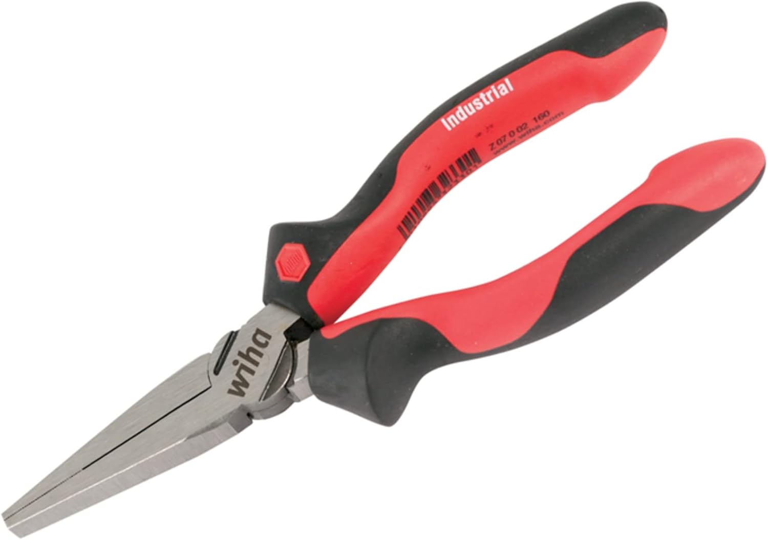 Wiha 30919 Industrial SoftGrip Flat Nose Pliers