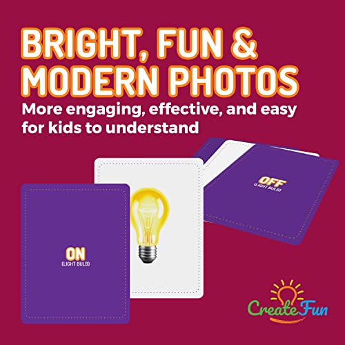 Opposites Matching Flash Cards | 50 Matching Educational Picture Cards | 7 Learning Games | For Parents, The Classroom, Toddler Learning Activities, Speech Therapy Materials, Esl And More #TOP4